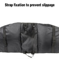 Premium Bicycle Rear Rack Pannier Bag with Double-Side Storage & Reflective Strips - Blue