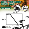 Premium Bike Training Push Handle Bar with Seat Post Mount - Black