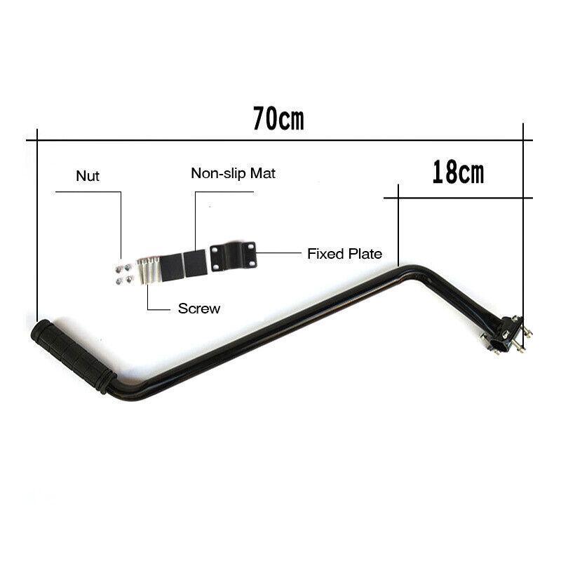 Premium Bike Training Push Handle Bar with Seat Post Mount - Black
