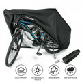 Premium 210T Waterproof Bike Cover with UV, Rain Protection & Storage Bag - Black