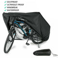 Premium 210T Waterproof Bike Cover with UV, Rain Protection & Storage Bag - Black