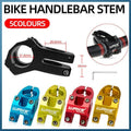 Premium CNC 6061 T6 Aluminium MTB Bike Handlebar Stem 31.8mm - Gold