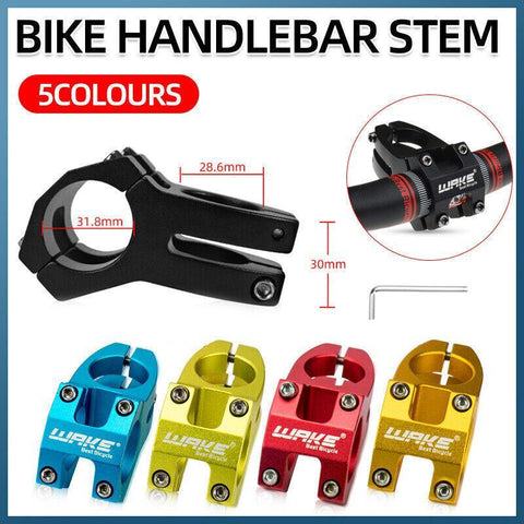 Premium CNC 6061 T6 Aluminium MTB Bike Handlebar Stem 31.8mm - Gold