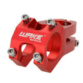 Premium CNC 6061 T6 Aluminium MTB Bike Handlebar Stem 31.8mm - Red