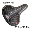 Premium Wide Cruiser Bicycle Saddle with Shock Absorbing Springs - Black