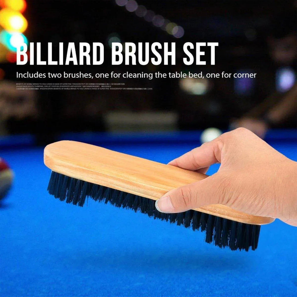 Premium Billiard Table Brush Set – 2 Piece