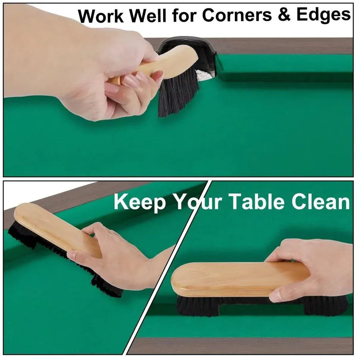 Premium Billiard Table Brush Set – 2 Piece