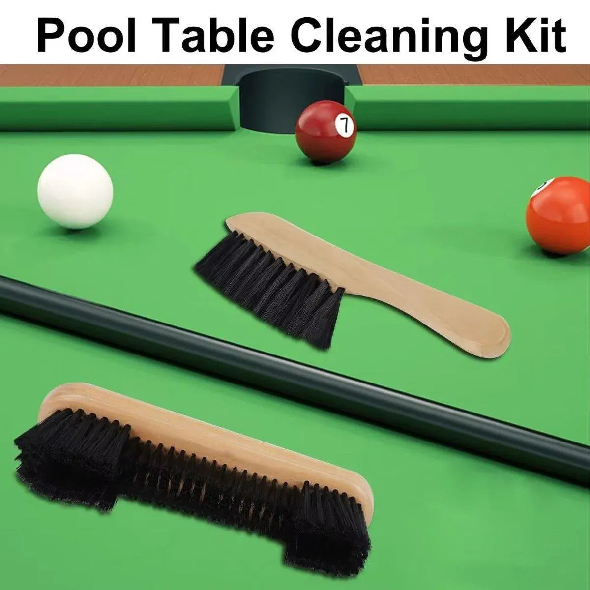 Premium Billiard Table Brush Set – 2 Piece
