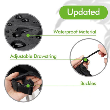 Premium Billiards Pool Table Cover with Drawstring & UV Protection - Black