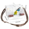 Premium Portable Bird Carrier Cage Backpack - Grey