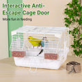 Premium Portable Bird Carrier Cage Backpack - Grey
