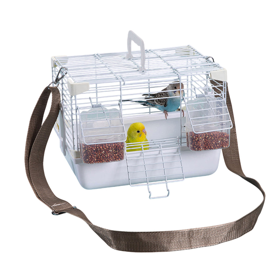 Premium Portable Bird Carrier Cage Backpack - Grey