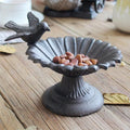 Cast Iron Retro Petal Bird Feeder Basin 13cm x 12cm for Indoor/Outdoor Decor - SuperSaverAU - view 5