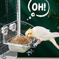 Premium Stainless Steel Bird Feeder Bowl Anti-Spill - L