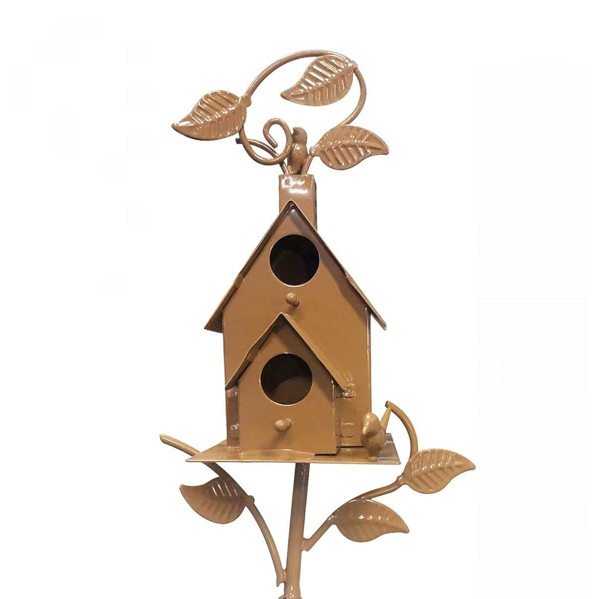 Rustic Copper Metal Birdhouse Garden Stakes - 5 Unique Designs, 170-200mm - SuperSaverAU - view 7