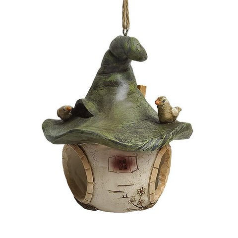 Cartoon Hanging Birdhouse 5.51" Resin Tree Design for Garden Patio Decor - SuperSaverAU - view 2