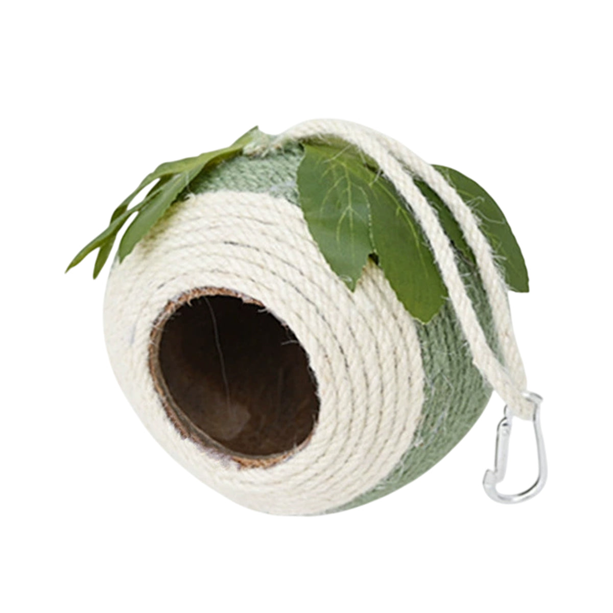Coconut Shell Bird Nest for Small Birds - 13cm, Colourful Braided Hanging Bed - SuperSaverAU - view 11