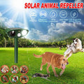 Premium Solar Ultrasonic Animal Repeller with PIR Sensor & LED Flash