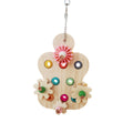 Premium Wooden Parrot Chewing Toy with Interactive Beads