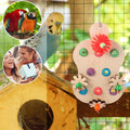Premium Wooden Parrot Chewing Toy with Interactive Beads