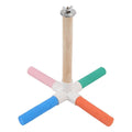Premium Colourful Parrot Umbrella Perch Stand with Claw Grinding Bars