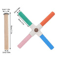 Premium Colourful Parrot Umbrella Perch Stand with Claw Grinding Bars