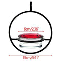 Premium Metal Hummingbird Feeder with Glass Reservoir