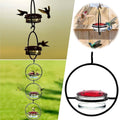 Premium Metal Hummingbird Feeder with Glass Reservoir