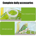 Portable Bird Cage 9.05x6.69x6.69 inches for Small Birds, Parrots, and Pets - SuperSaverAU - view 4