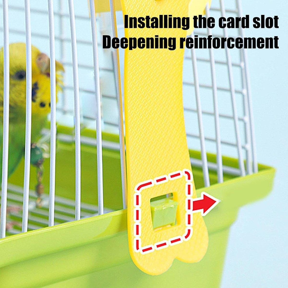 Portable Bird Cage 9.05x6.69x6.69 inches for Small Birds, Parrots, and Pets - SuperSaverAU - view 5