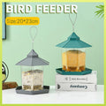 Green Bird Feeder, 23x20cm, Sturdy Plastic, Easy to Fill & Clean, Hanging - SuperSaverAU - view 1