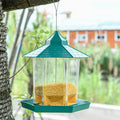 Green Bird Feeder, 23x20cm, Sturdy Plastic, Easy to Fill & Clean, Hanging - SuperSaverAU - view 3