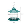 Green Bird Feeder, 23x20cm, Sturdy Plastic, Easy to Fill & Clean, Hanging - SuperSaverAU - view 5