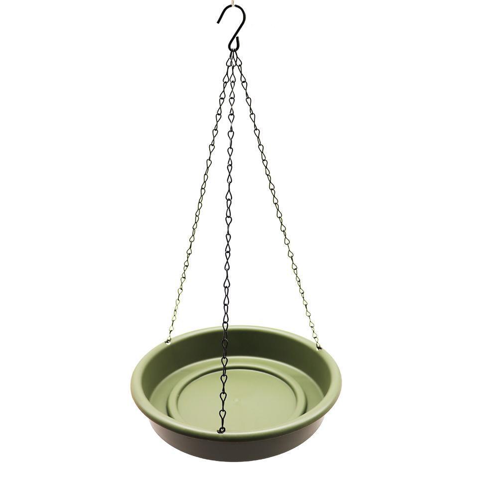 Outdoor Hanging Bird Feeder - 15.7" Dual-purpose for Hummingbirds - Grey