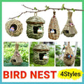 Qttie Hand-Woven Bird Nest Breeding Box - Teepee