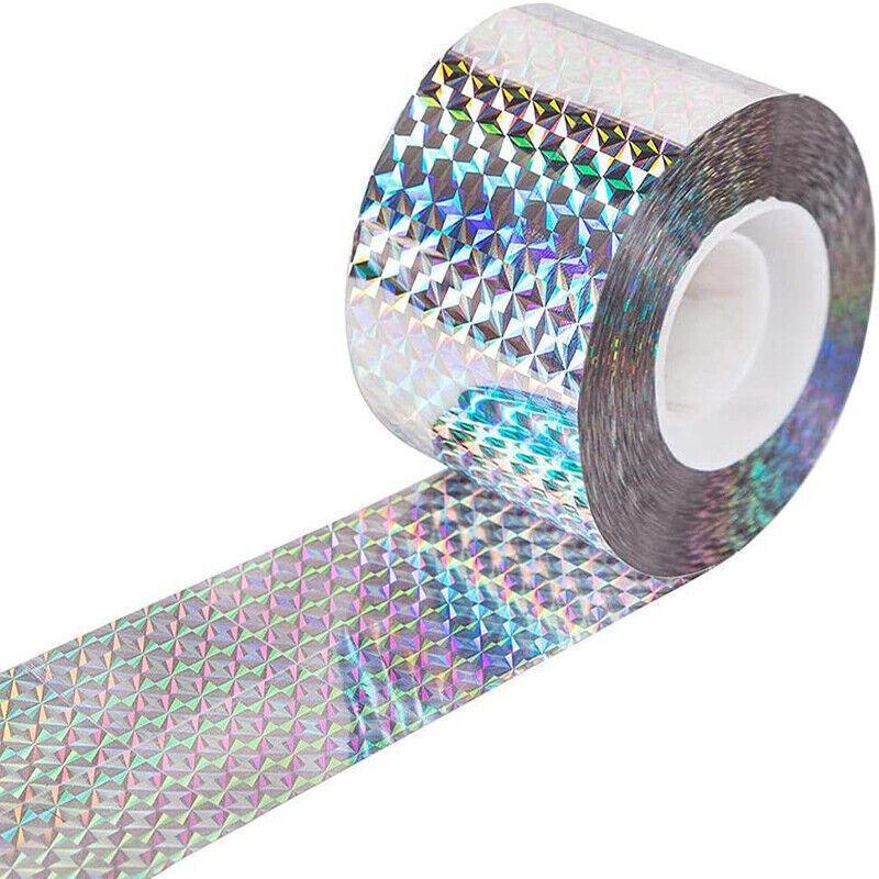 Premium Bird Repellent Reflective Tape – Silver 4.8cm x 110m