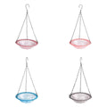 Premium Hanging Glass Bird Bath and Feeder – Blue