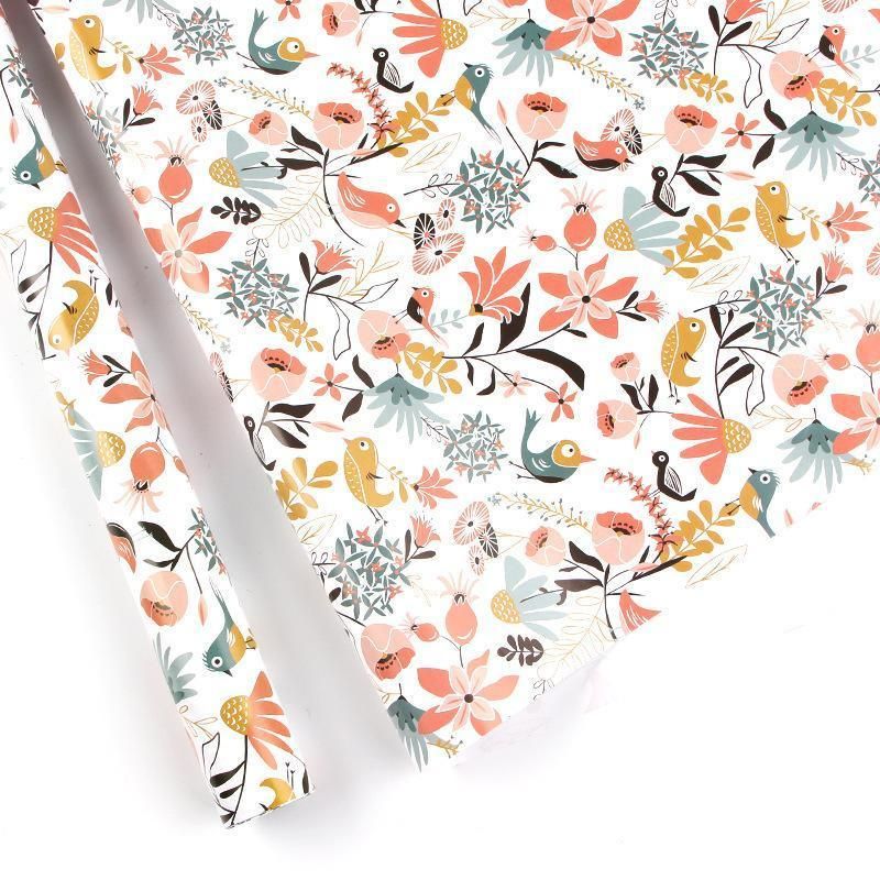 Premium Cartoon Gift Wrapping Paper – Rainbow Sunflower 20 Sheets