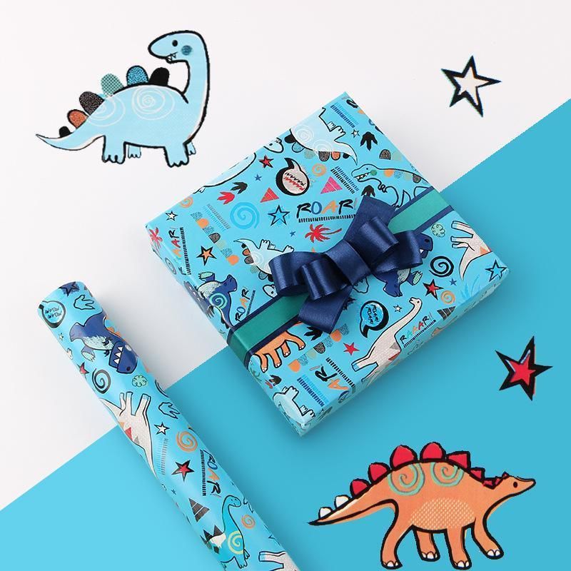 Premium Cartoon Gift Wrapping Paper – Rainbow Sunflower 20 Sheets