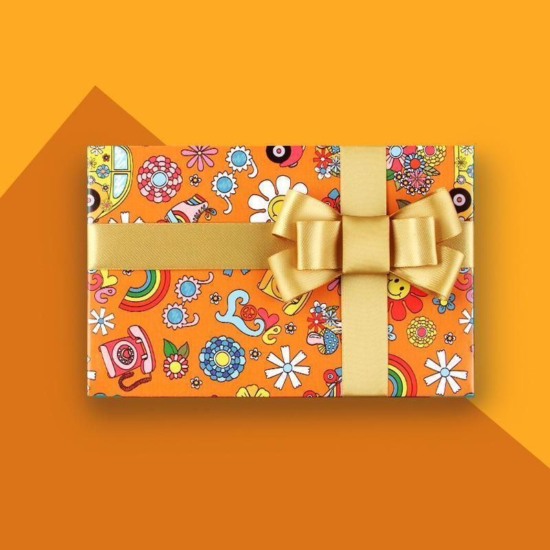 Premium Cartoon Gift Wrapping Paper – Rainbow Sunflower 20 Sheets