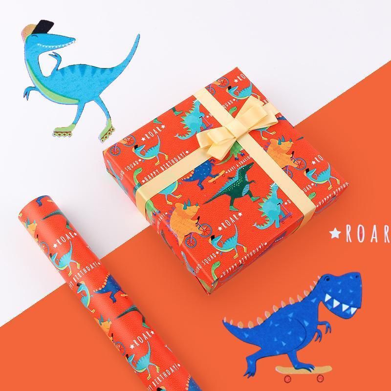 Premium Cartoon Gift Wrapping Paper – Rainbow Sunflower 20 Sheets