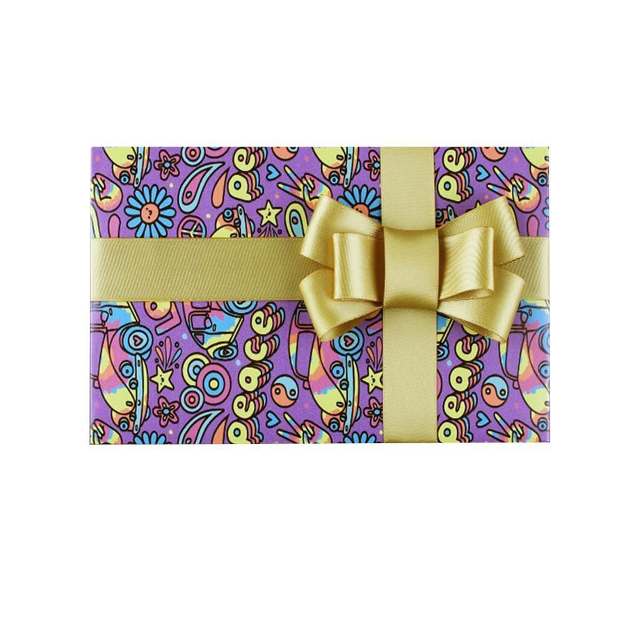 Premium Cartoon Gift Wrapping Paper – Purple Car 20 Sheets