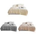Premium Plush Throw Blanket – Khaki 100 x 150cm, Dual-Sided Texture