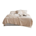 Plush Blanket Leisure Blanket Autumn Winter Warm Nap Throw Soft Cozy - White-100x150cm - SuperSaverAU - view 2