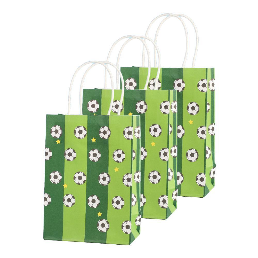 30PCS Fashion Ball Kraft Paper Gift Bag Festivals gift tote bag Party Favor Bag - Blue-Tennis-Ball-30pcs - SuperSaverAU - view 5