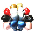 Premium Kids Boxing Sparring Gloves with Ventilated Palm & PU Leather - Pink Map Pattern