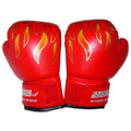 Premium Kids Boxing Sparring Gloves with Ventilated Palm & PU Leather - Pink Map Pattern