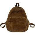 Corduroy Mini Shoulder Bag 24cm x 11cm x 29cm - Stylish & Durable for School - SuperSaverAU - view 2