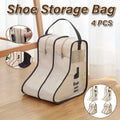 4PCS Beige Travel Shoe Bags - Dustproof Storage for Long and Short Boots - SuperSaverAU - view 1