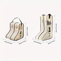 4PCS Beige Travel Shoe Bags - Dustproof Storage for Long and Short Boots - SuperSaverAU - view 3
